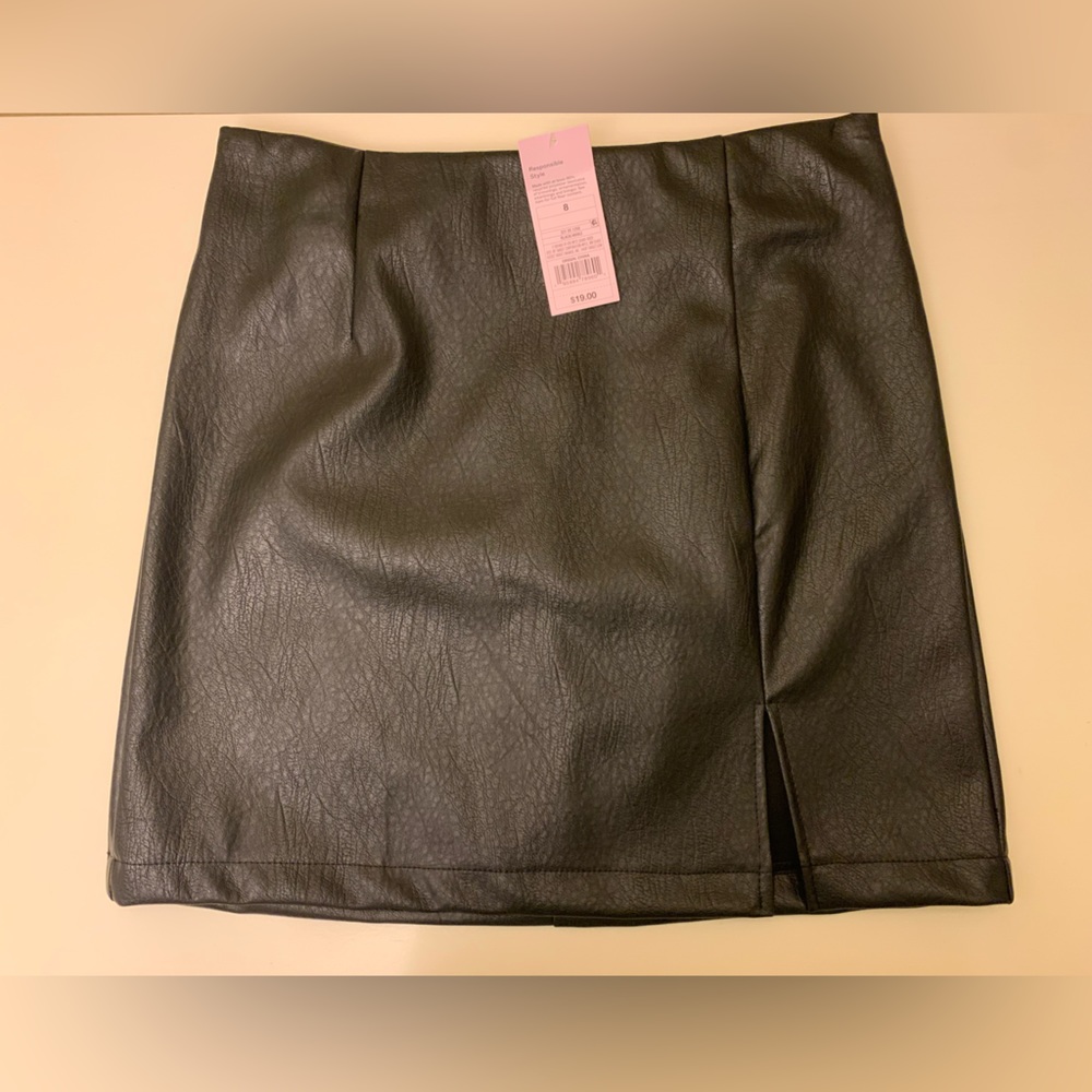 Wild Fable Leather Skirt Size 8